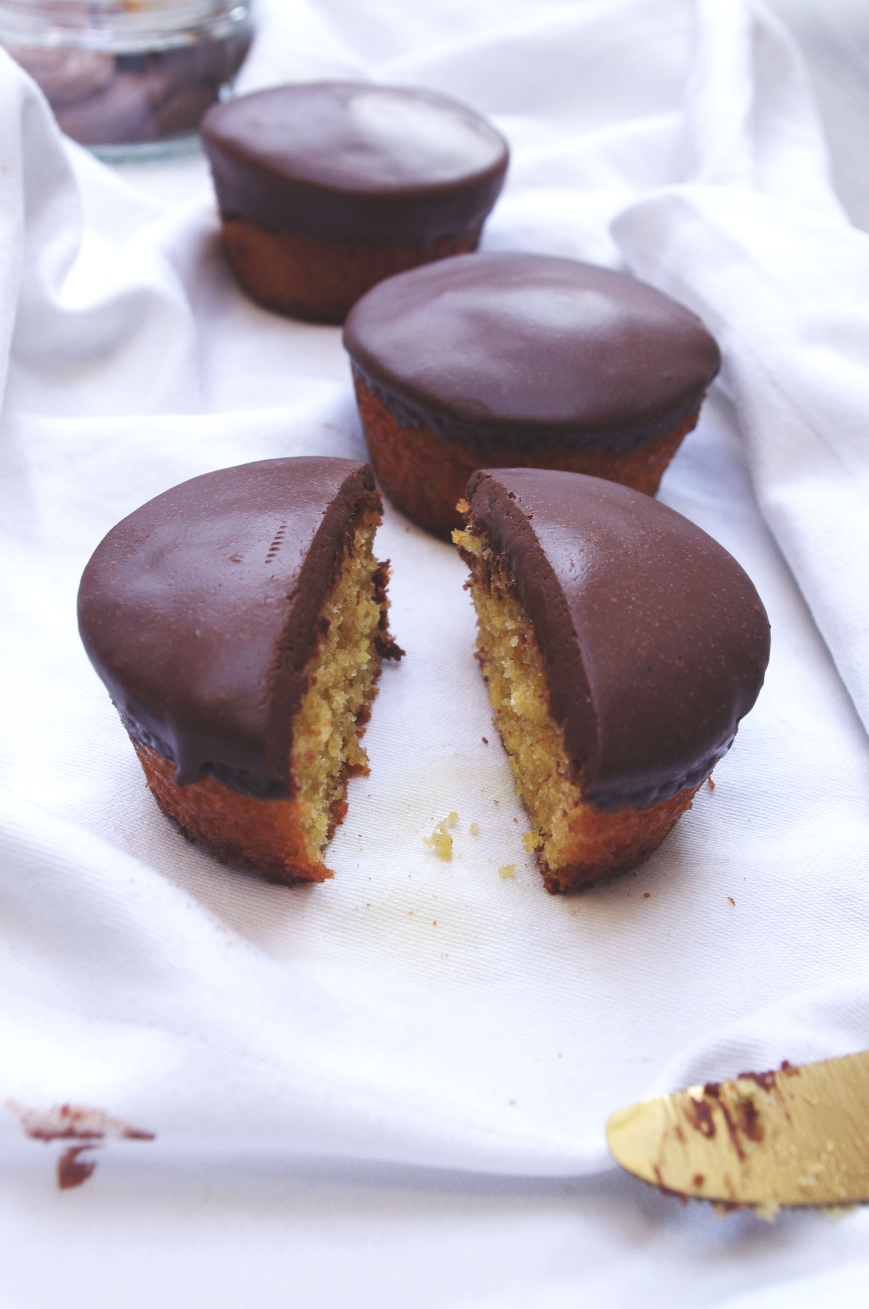 Muffins glaçage chocolat, expresso et ricotta